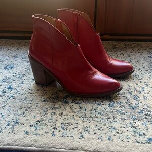 Jeffery Campbell red booties size 8.5